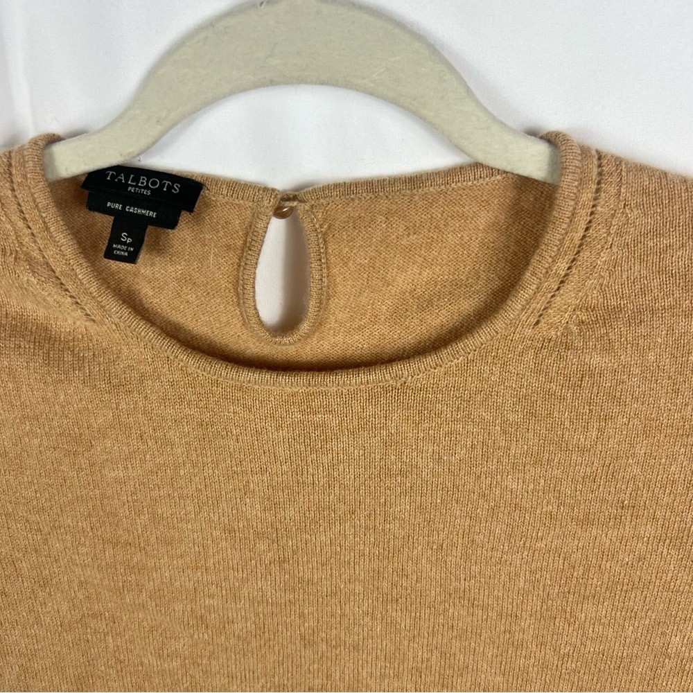 Talbots Camel Pure Cashmere Sweater - Picture 2 of 7